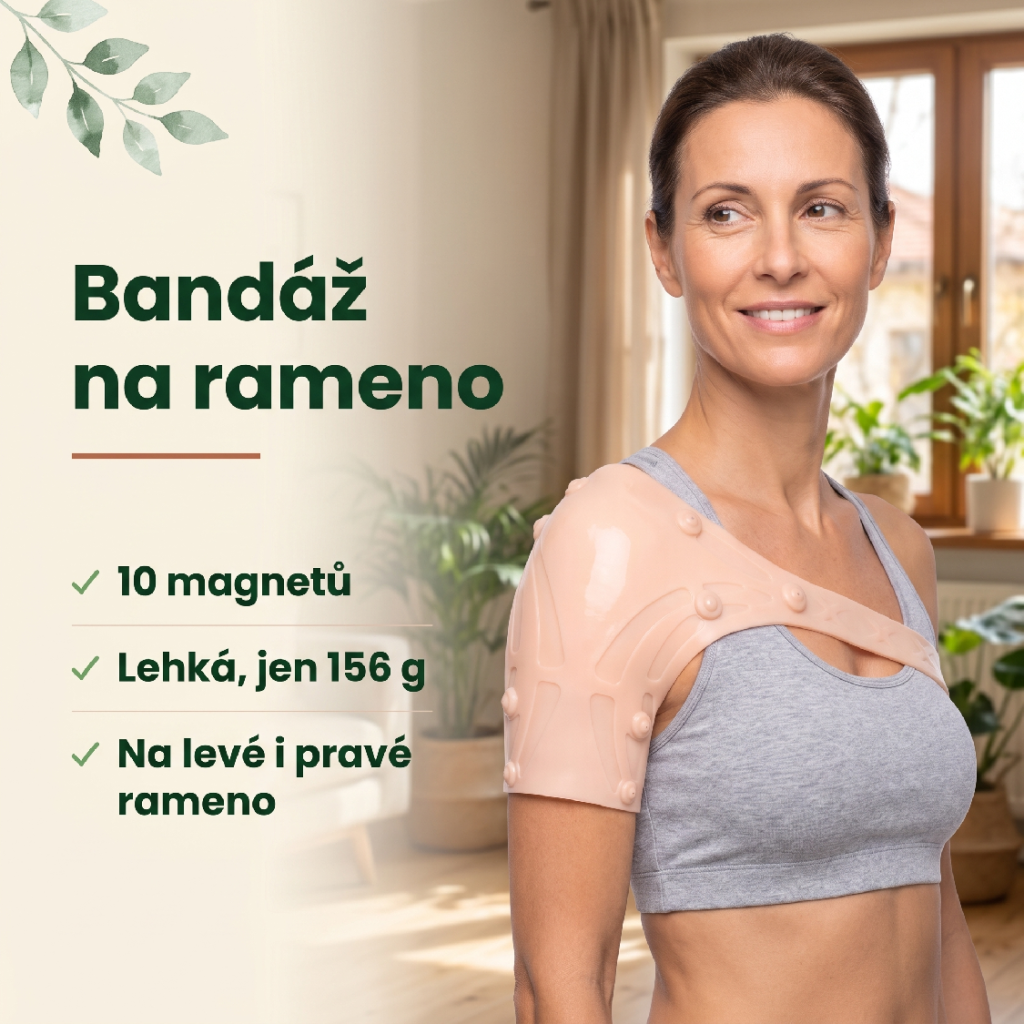 Gelová bandáž na rameno s magnety – vlastnosti a opora ramenního kloubu