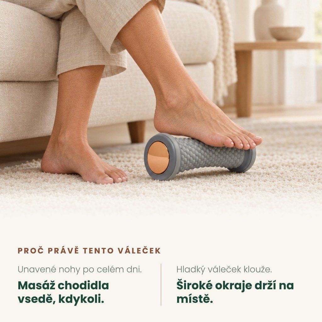 Proč právě tento produkt – výhody masážního válečku na chodidla