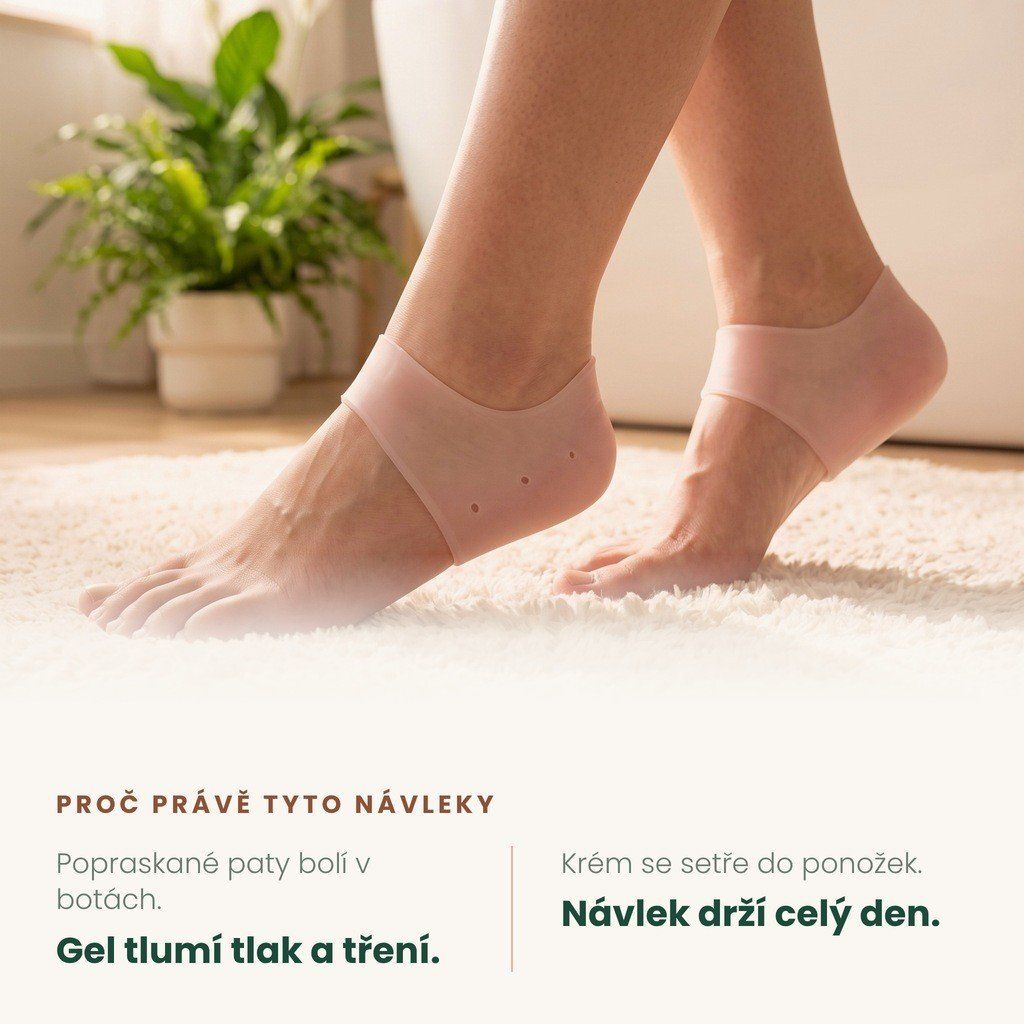 Proč právě tento produkt – výhody silikonových návleků na patu